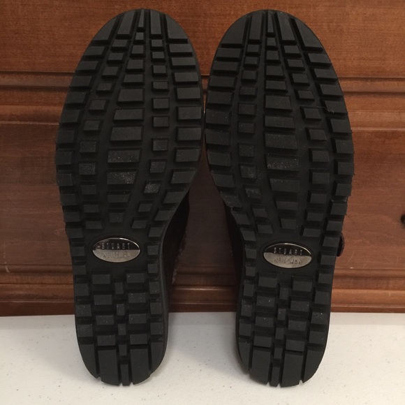 Stuart Weitzman Fur Lined Suede Shoe | Ankle Boot - Picture 9 of 16